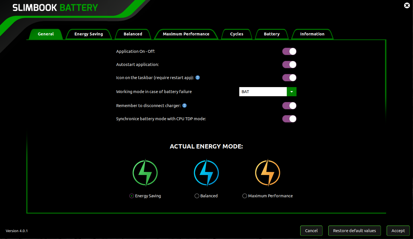 slimebook battery